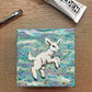 Original Painting on Canvas, Leaping Lamb