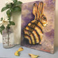 Original Painting on Wood, Honey Bunny