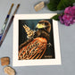 Fine Art Print, Hare and Hawk